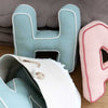 Buchstabenkissen WAFFLES, Mint